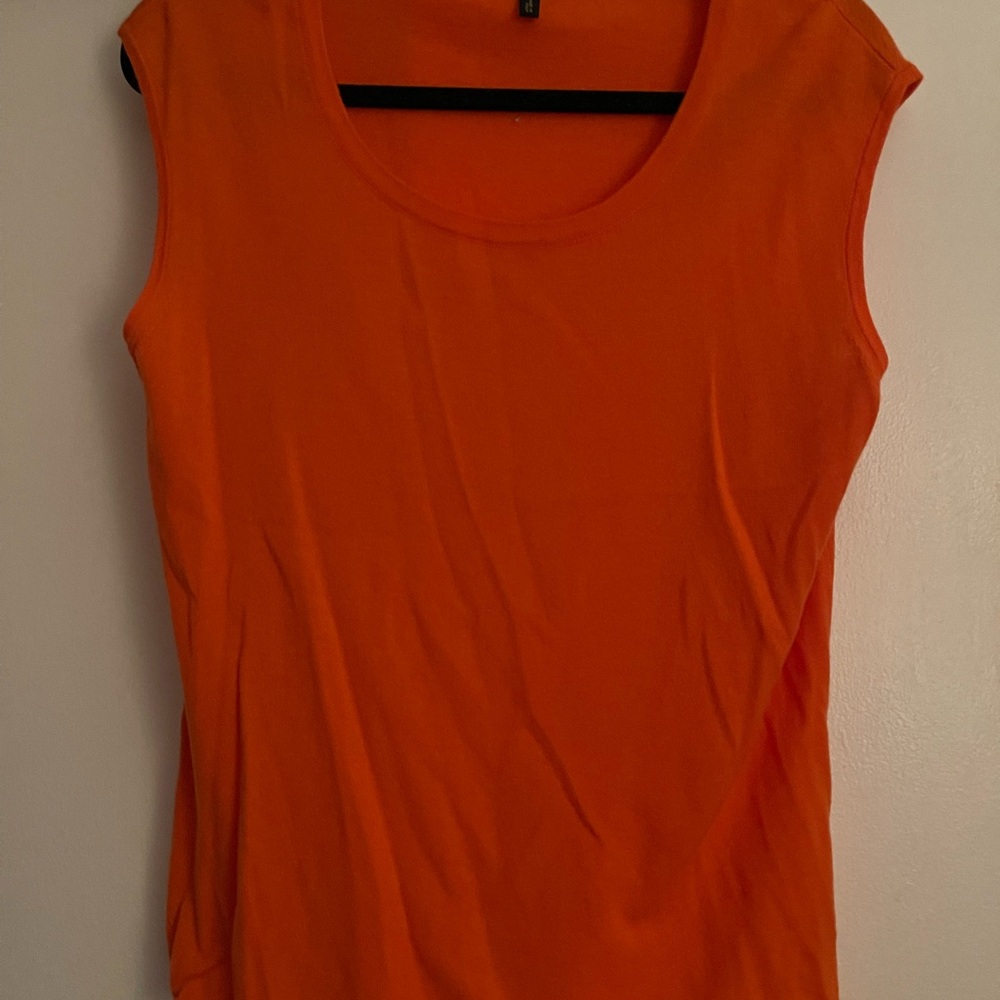 Escada Orange Sleeveless Top